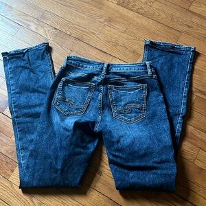 Silver boot cut jeans